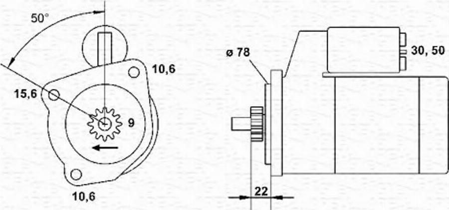 Magneti Marelli 943241107010 - Motorino d'avviamento autozon.pro