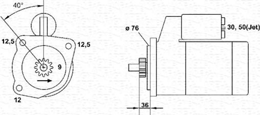 Magneti Marelli 943241136010 - Motorino d'avviamento autozon.pro