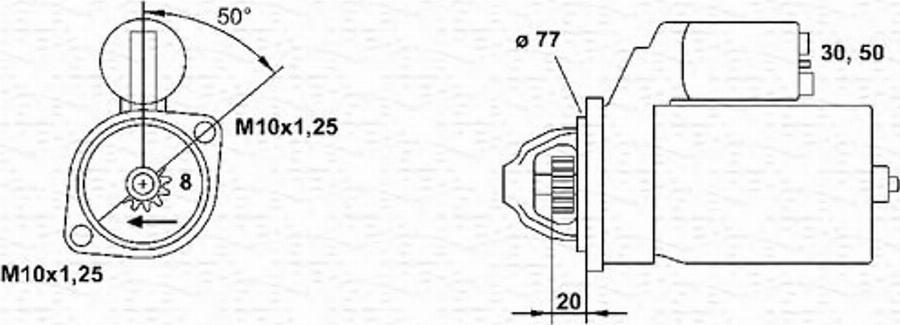 Magneti Marelli 943241124010 - Motorino d'avviamento autozon.pro