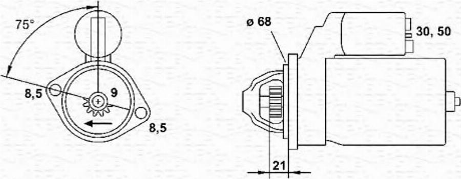 Magneti Marelli 943254082010 - Motorino d'avviamento autozon.pro