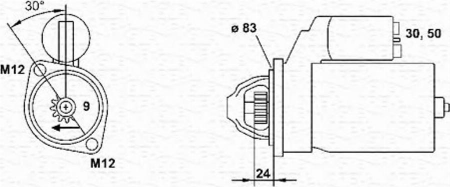 Magneti Marelli 943251443010 - Motorino d'avviamento autozon.pro