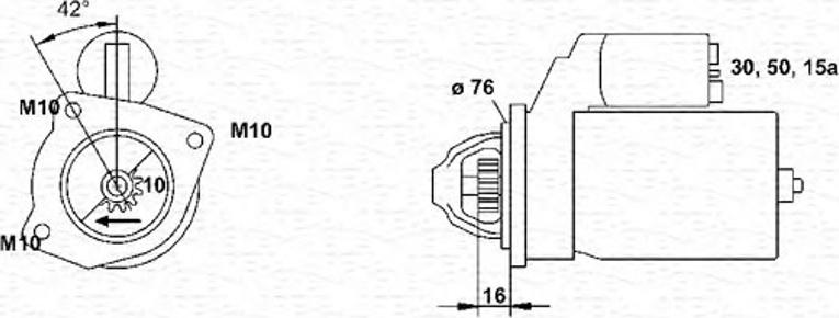 Magneti Marelli 943251459010 - Motorino d'avviamento autozon.pro