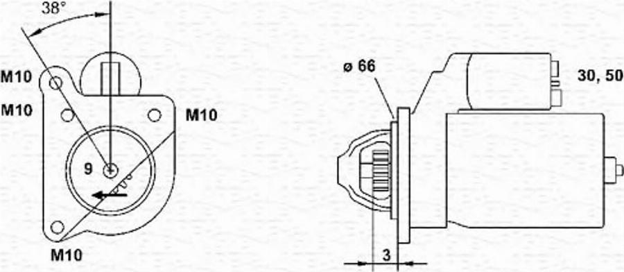 Magneti Marelli 943251454010 - Motorino d'avviamento autozon.pro