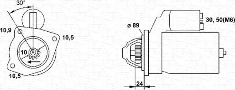 Magneti Marelli 943251457010 - Motorino d'avviamento autozon.pro