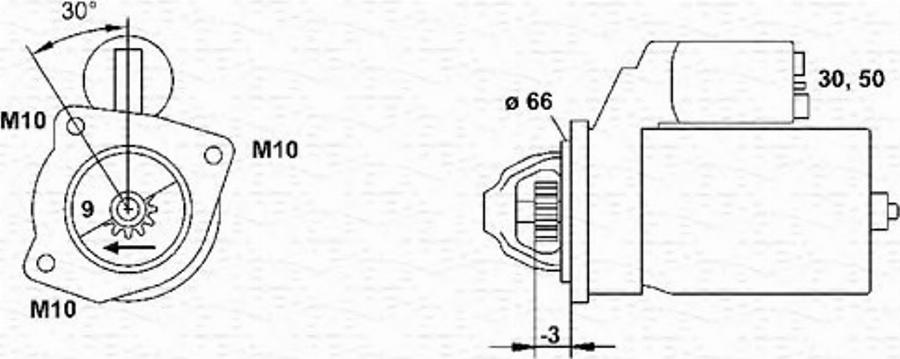 Magneti Marelli 943251405010 - Motorino d'avviamento autozon.pro