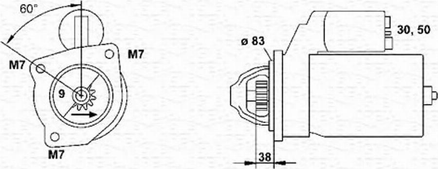 Magneti Marelli 943251401010 - Motorino d'avviamento autozon.pro