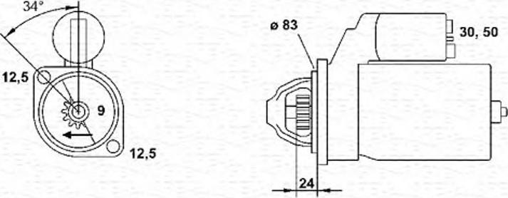 Magneti Marelli 943251408010 - Motorino d'avviamento autozon.pro