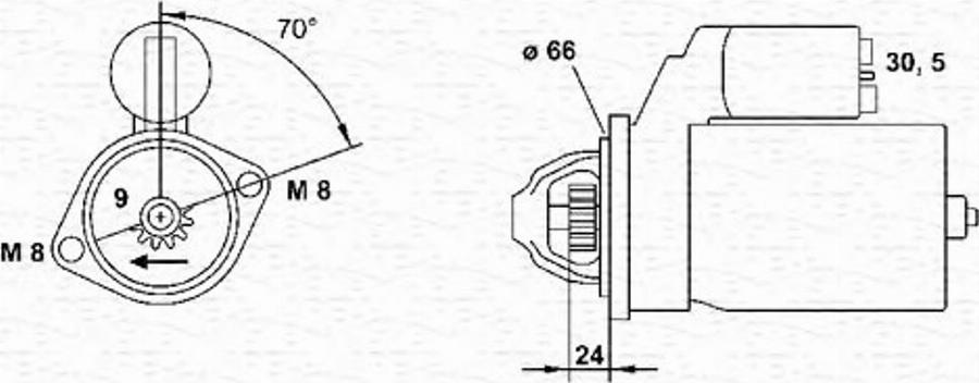 Magneti Marelli 943251403010 - Motorino d'avviamento autozon.pro