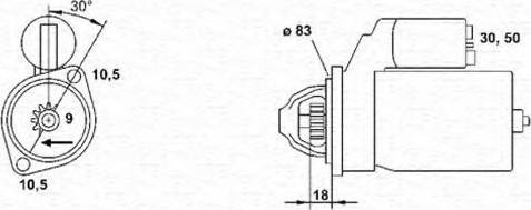 Magneti Marelli 943251416010 - Motorino d'avviamento autozon.pro