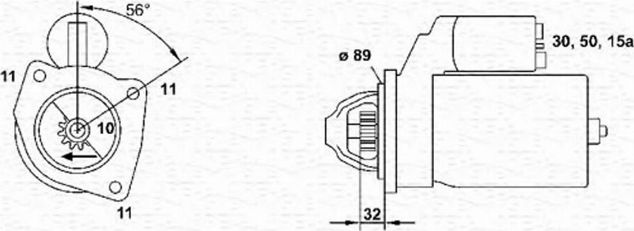 Magneti Marelli 943251413010 - Motorino d'avviamento autozon.pro