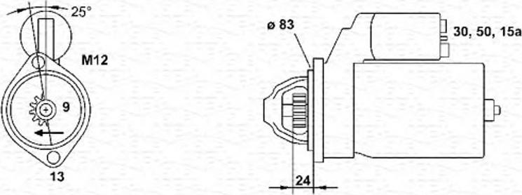 Magneti Marelli 943251486010 - Motorino d'avviamento autozon.pro