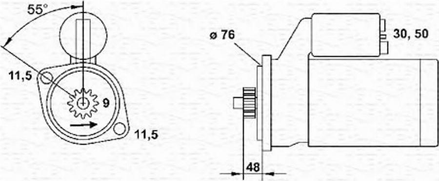 Magneti Marelli 943251436010 - Motorino d'avviamento autozon.pro