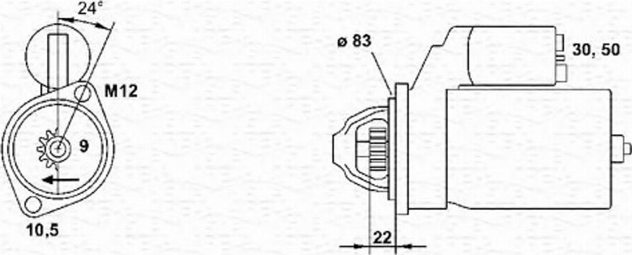 Magneti Marelli 943251438010 - Motorino d'avviamento autozon.pro