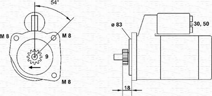 Magneti Marelli 943251433010 - Motorino d'avviamento autozon.pro