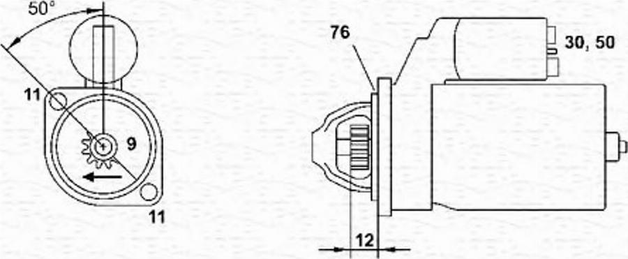 Magneti Marelli 943251549010 - Motorino d'avviamento autozon.pro