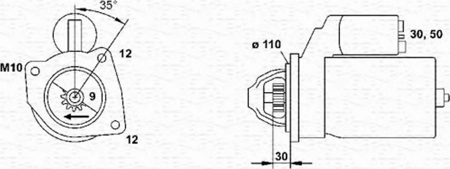 Magneti Marelli 943251574010 - Motorino d'avviamento autozon.pro