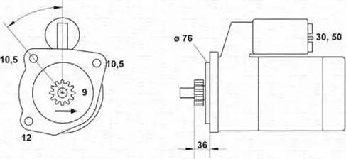 Magneti Marelli 943251572010 - Motorino d'avviamento autozon.pro