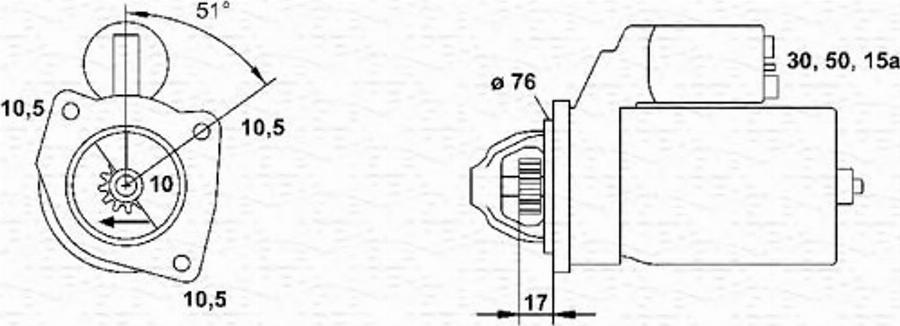 Magneti Marelli 943251690010 - Motorino d'avviamento autozon.pro