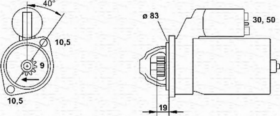 Magneti Marelli 943251697010 - Motorino d'avviamento autozon.pro