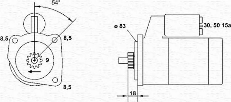 Magneti Marelli 943251646010 - Motorino d'avviamento autozon.pro