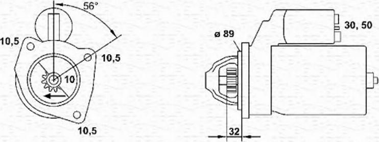 Magneti Marelli 943251658010 - Motorino d'avviamento autozon.pro