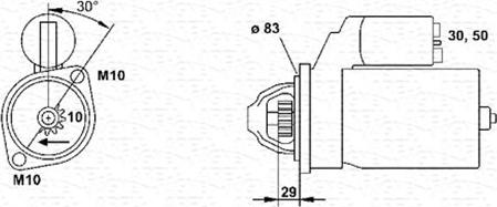 Magneti Marelli 943251664010 - Motorino d'avviamento autozon.pro