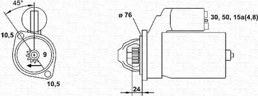 Magneti Marelli 943251609010 - Motorino d'avviamento autozon.pro