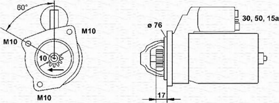 Magneti Marelli 943251606010 - Motorino d'avviamento autozon.pro