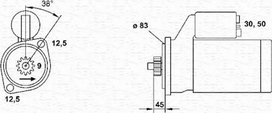 Magneti Marelli 943251675010 - Motorino d'avviamento autozon.pro