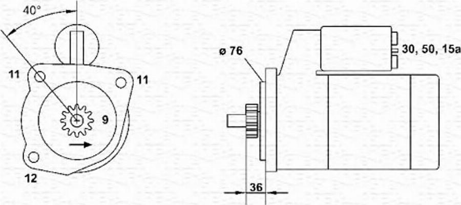 Magneti Marelli 943251671010 - Motorino d'avviamento autozon.pro