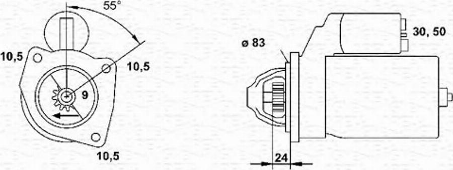 Magneti Marelli 943251057010 - Motorino d'avviamento autozon.pro