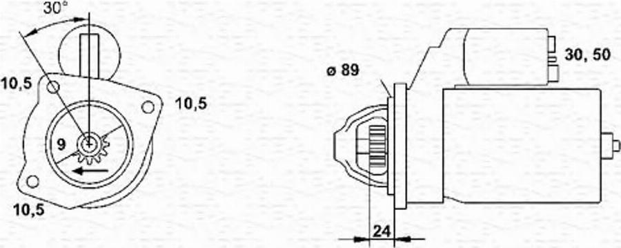 Magneti Marelli 943251075010 - Motorino d'avviamento autozon.pro