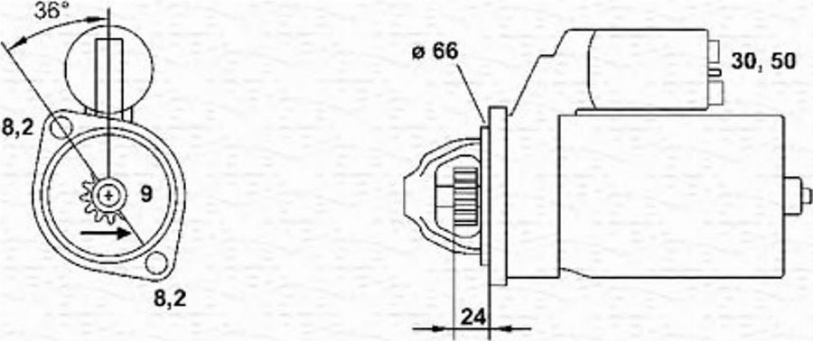 Magneti Marelli 943251072010 - Motorino d'avviamento autozon.pro