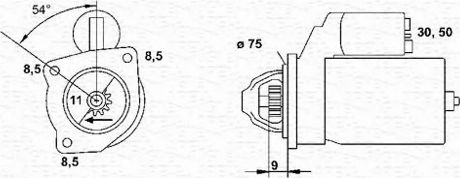 Magneti Marelli 943251111010 - Motorino d'avviamento autozon.pro