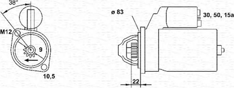 Magneti Marelli 943251139010 - Motorino d'avviamento autozon.pro