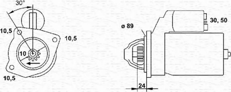 Magneti Marelli 943251122010 - Motorino d'avviamento autozon.pro