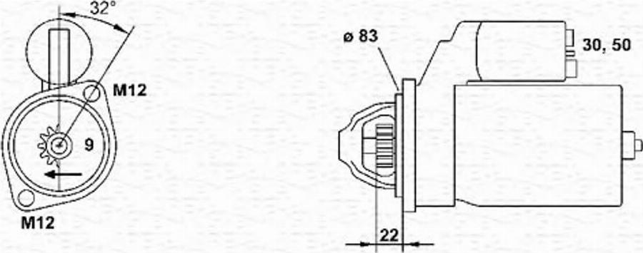 Magneti Marelli 943251334010 - Motorino d'avviamento autozon.pro