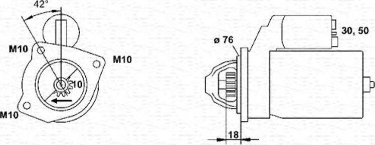 Magneti Marelli 943251335010 - Motorino d'avviamento autozon.pro