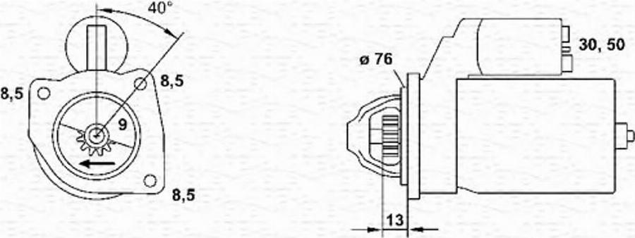 Magneti Marelli 943251268010 - Motorino d'avviamento autozon.pro