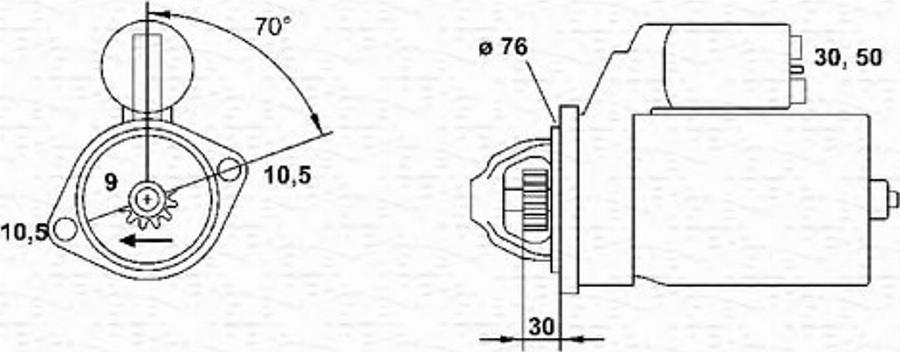 Magneti Marelli 943251273010 - Motorino d'avviamento autozon.pro