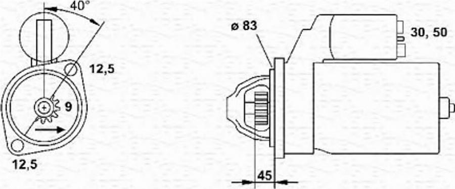 Magneti Marelli 943251701010 - Motorino d'avviamento autozon.pro