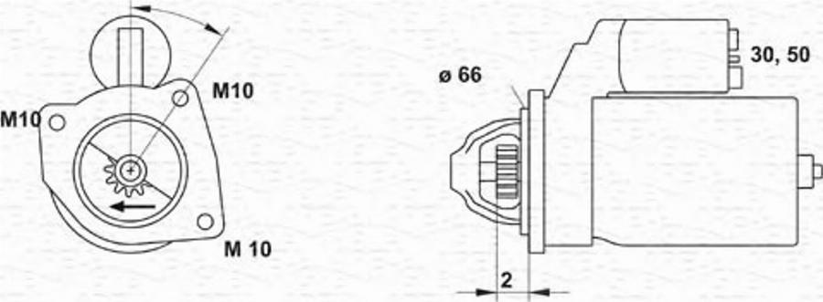 Magneti Marelli 943253155010 - Motorino d'avviamento autozon.pro