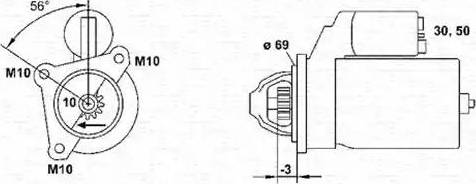 Magneti Marelli 943253101010 - Motorino d'avviamento autozon.pro