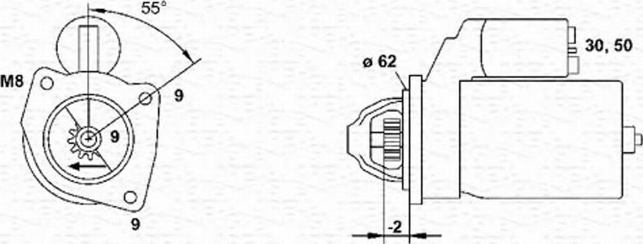 Magneti Marelli 943253115010 - Motorino d'avviamento autozon.pro