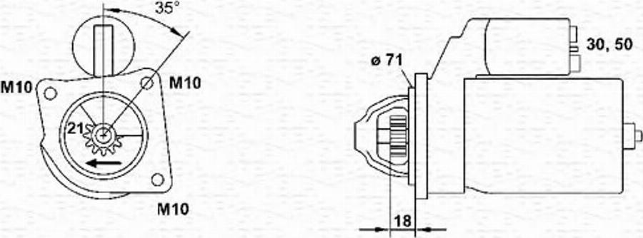 Magneti Marelli 943253111010 - Motorino d'avviamento autozon.pro