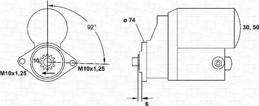 Magneti Marelli 943253186010 - Motorino d'avviamento autozon.pro