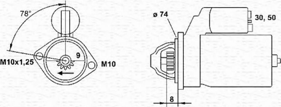 Magneti Marelli 943253170010 - Motorino d'avviamento autozon.pro