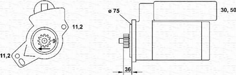 Magneti Marelli 943253201010 - Motorino d'avviamento autozon.pro