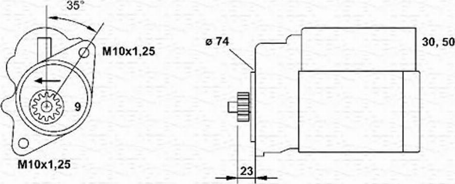 Magneti Marelli 943253216010 - Motorino d'avviamento autozon.pro