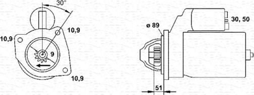 Magneti Marelli 943252244010 - Motorino d'avviamento autozon.pro